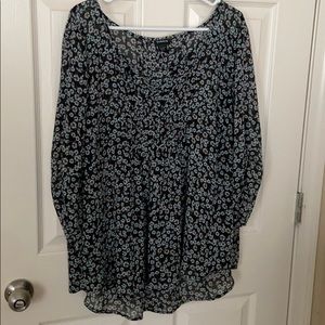 Torrid loose fitting sheer blouse.  Size 2
